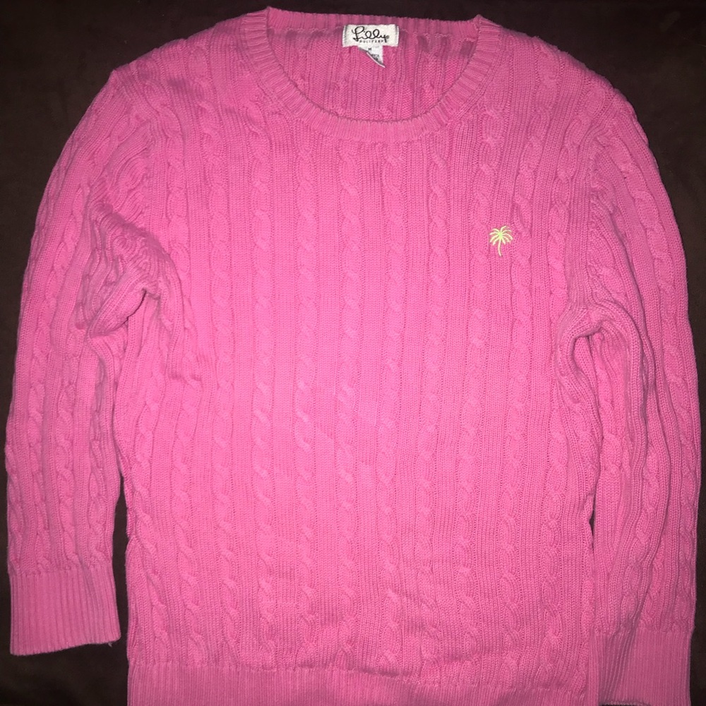 Pink Lilly Pulitzer Sweater- Size Medium